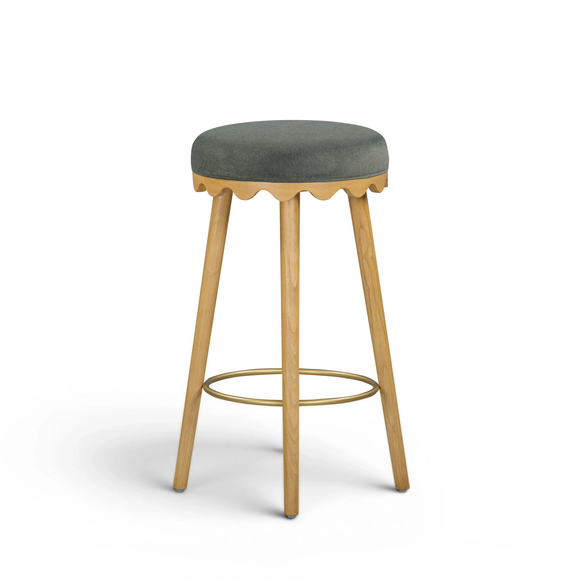 Oodle Performance Vegan Mohair Stool