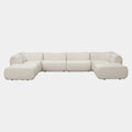 Zenith 8-Piece Contract-Grade Upcycled Fabric Modular U-Sectional