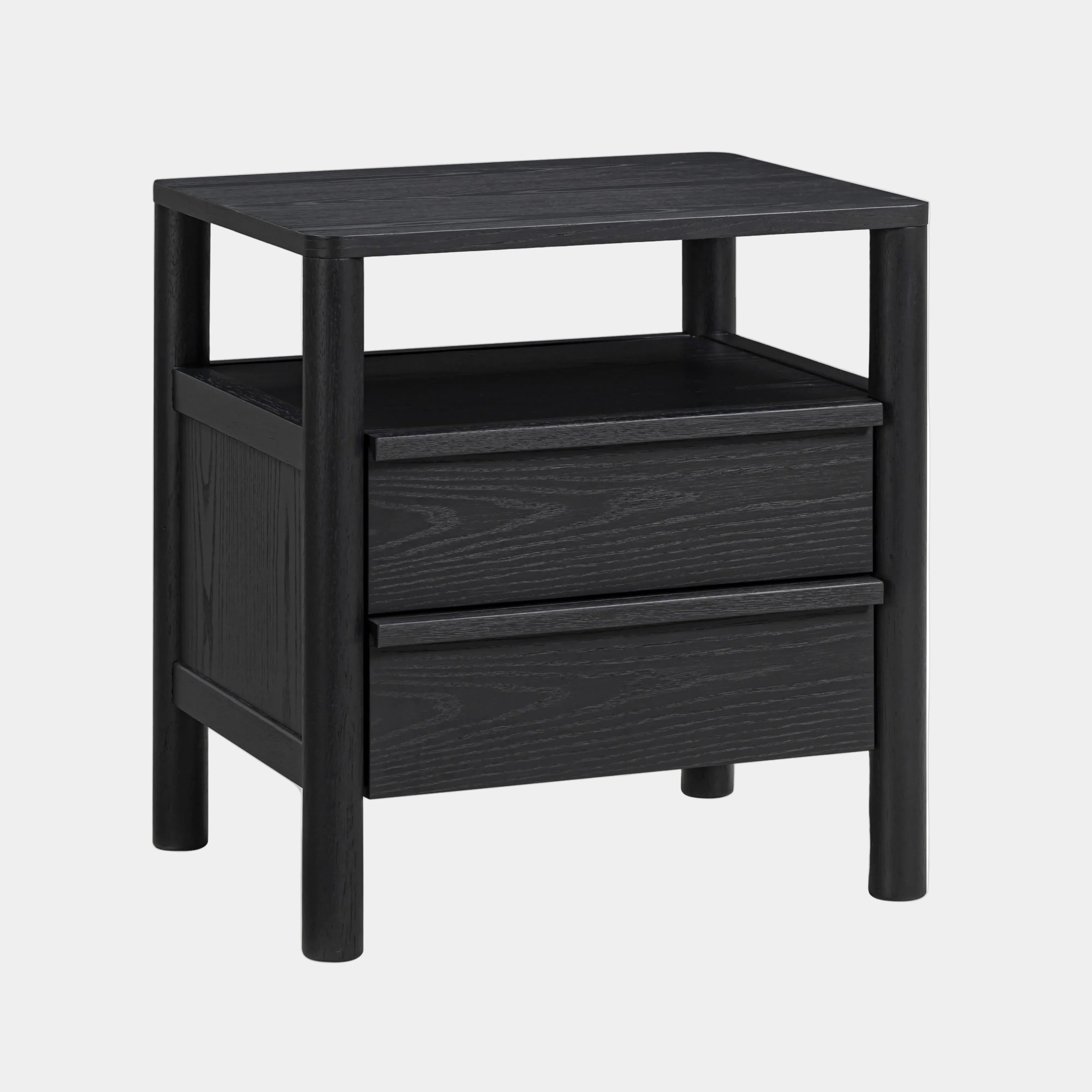 Tyra 22" Black Ash Nightstand