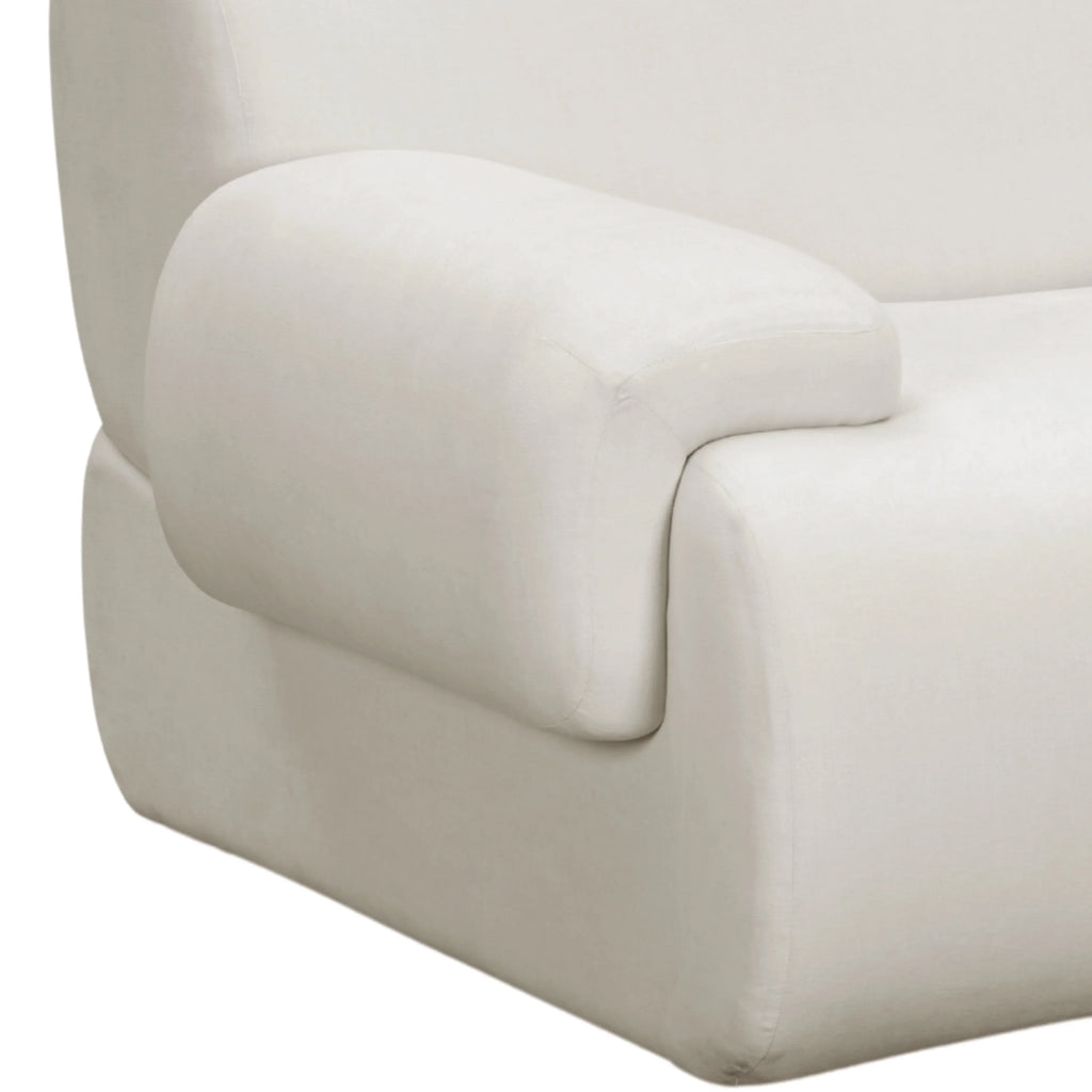 Zenith Contract-Grade Upcycled Fabric Corner Chair