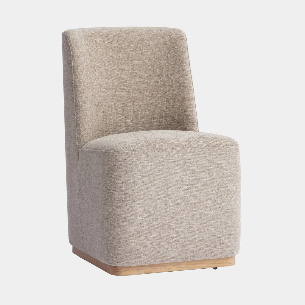 Melissa Performance Fabric Rolling Dining Chair