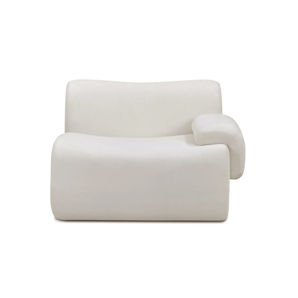 Zenith Contract-Grade Upcycled Fabric Corner Chair