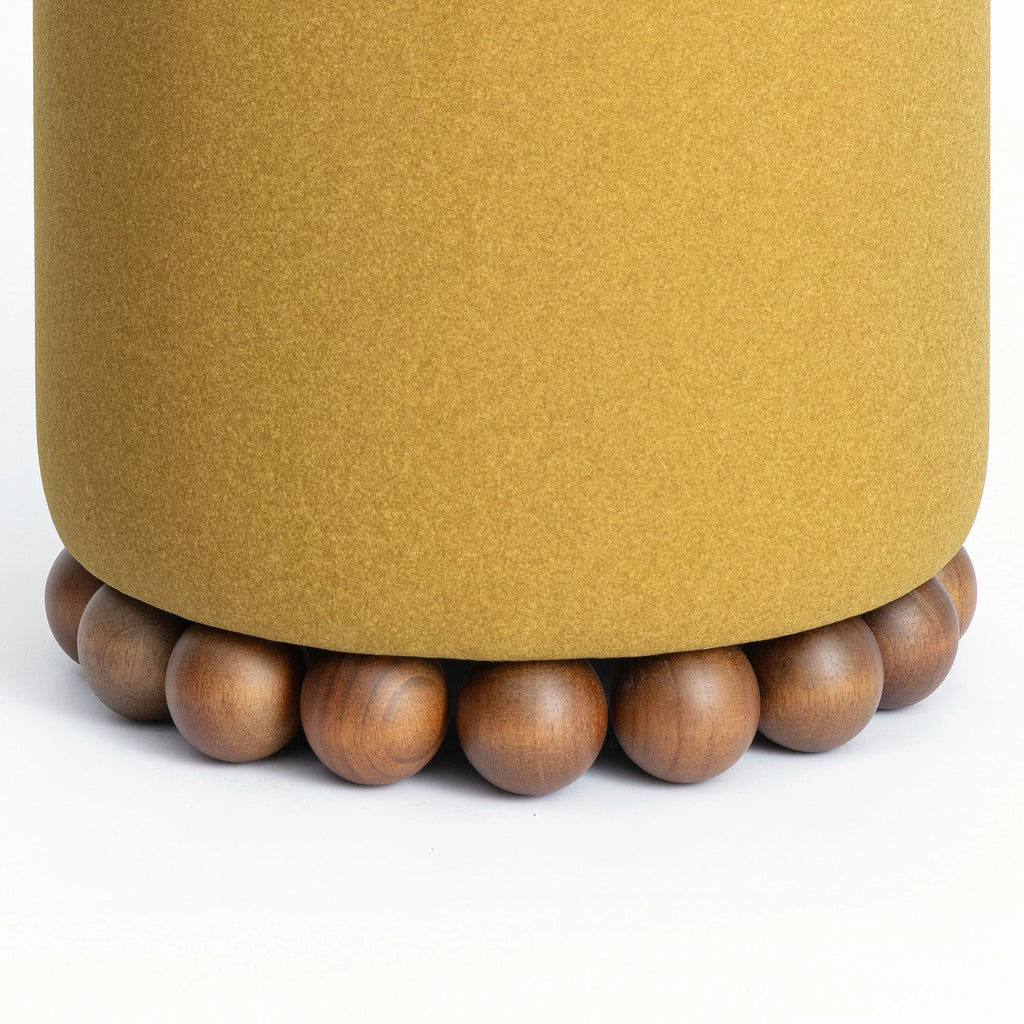 Dex Performance Vegan Mohair Ottoman