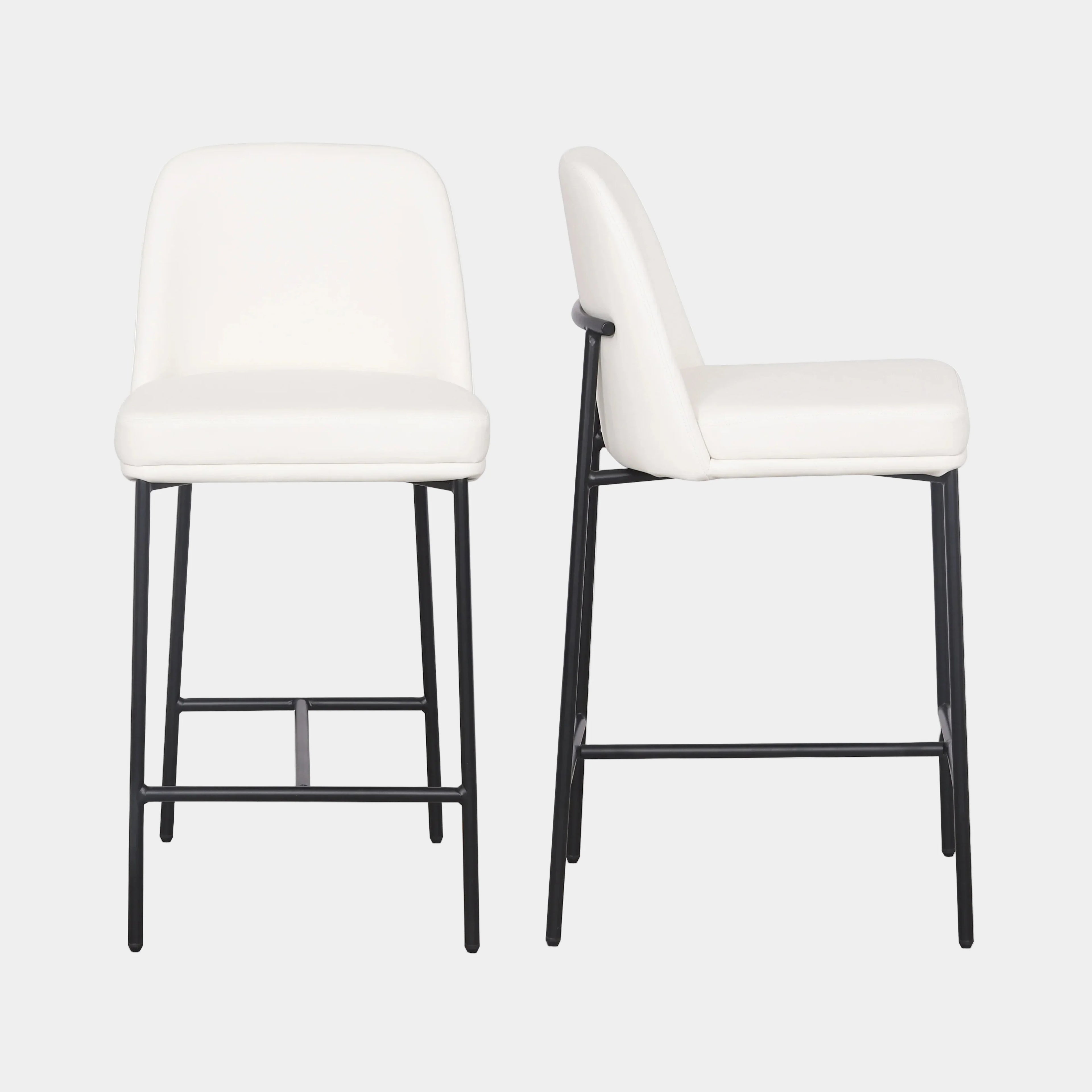 Sydney Performance Vegan Leather Counter Stool - Set of 2