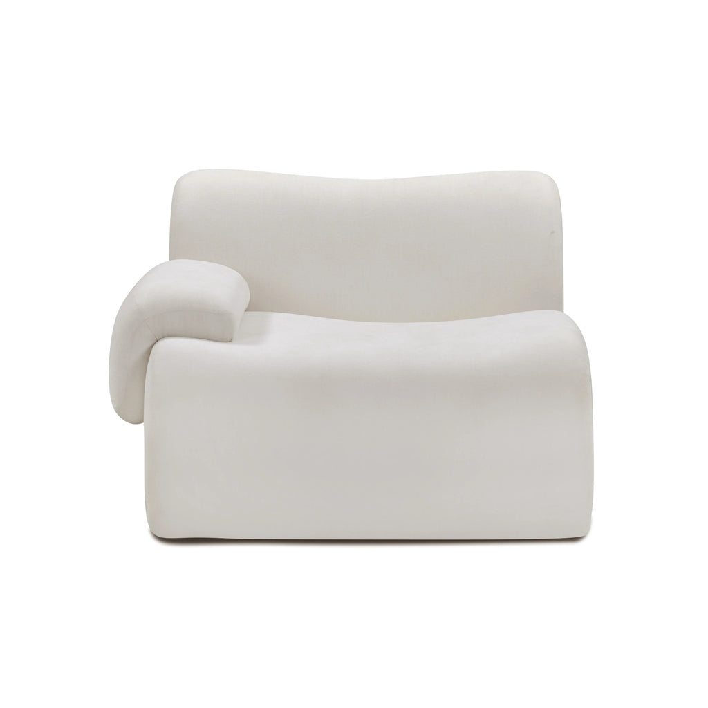 Zenith Contract-Grade Upcycled Fabric Corner Chair