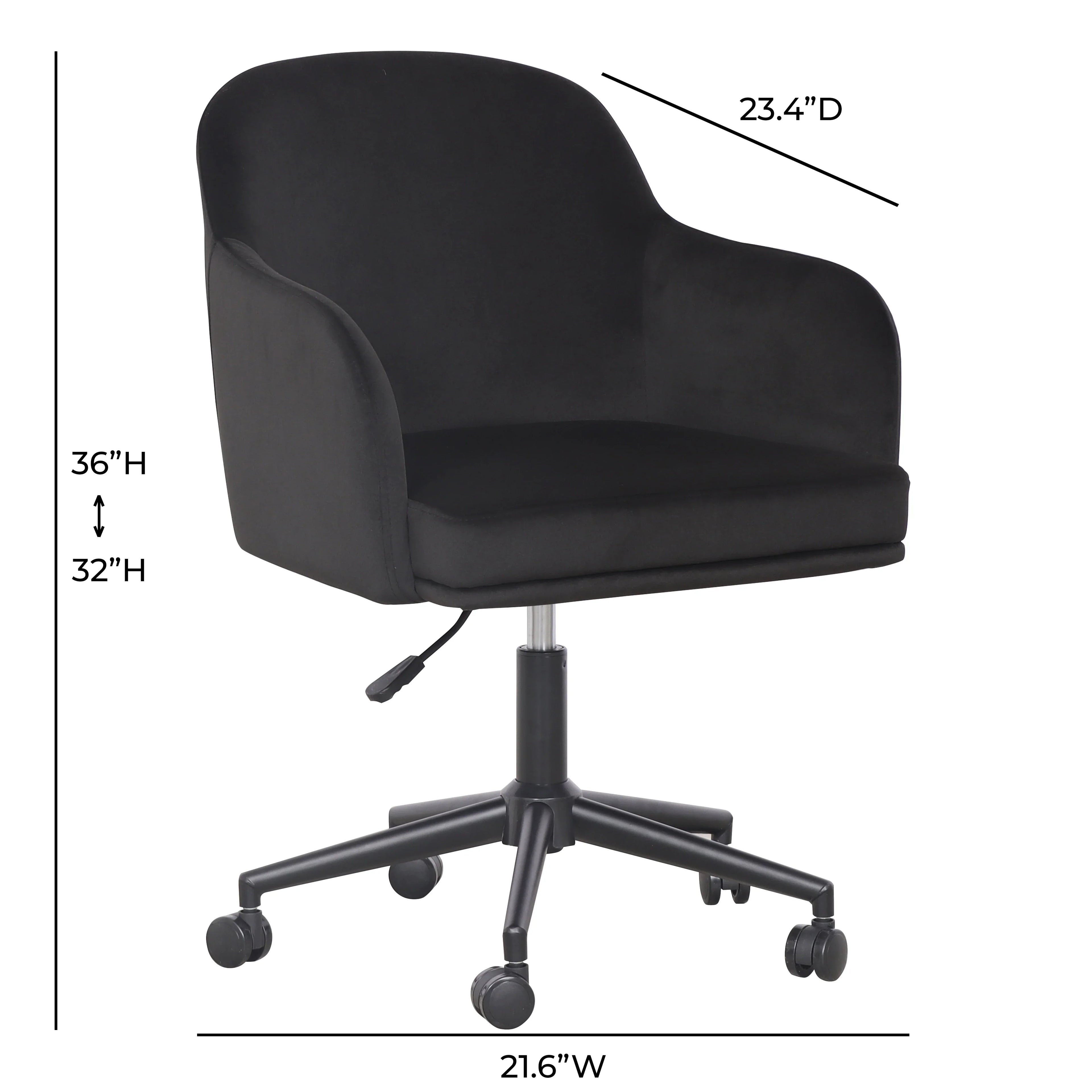 Sydney Performance Velvet Office Desk Chair