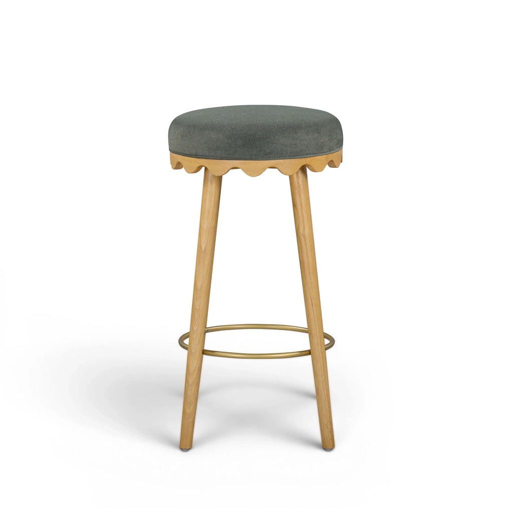 Oodle Performance Vegan Mohair Stool