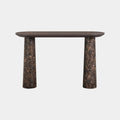 Braya 50" Faux Emperador Marble Console Table