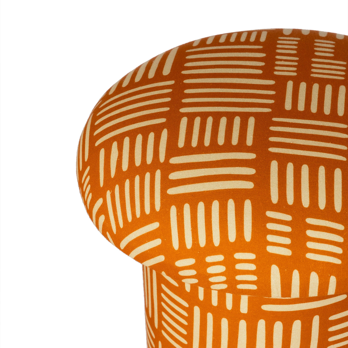 Lucy Print Mushroom Accent Stool