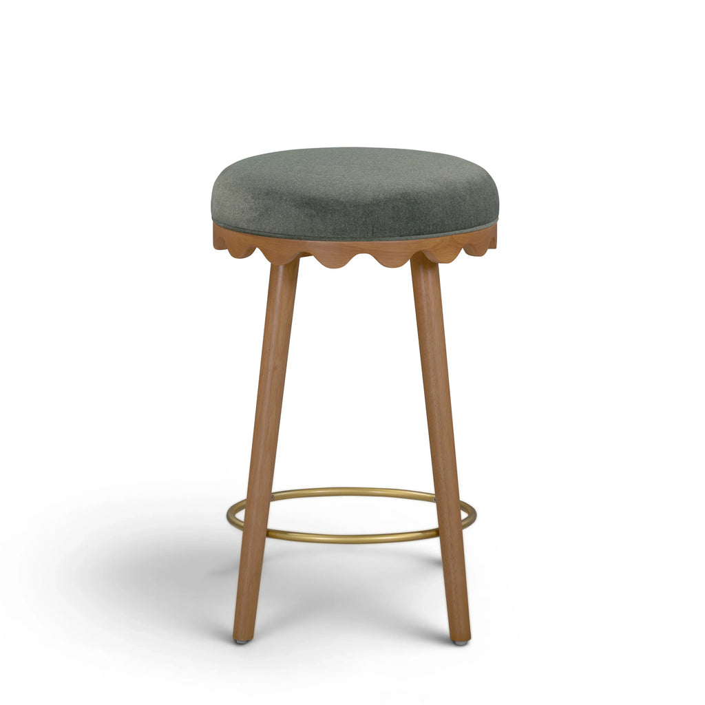 Oodle Performance Vegan Mohair Stool