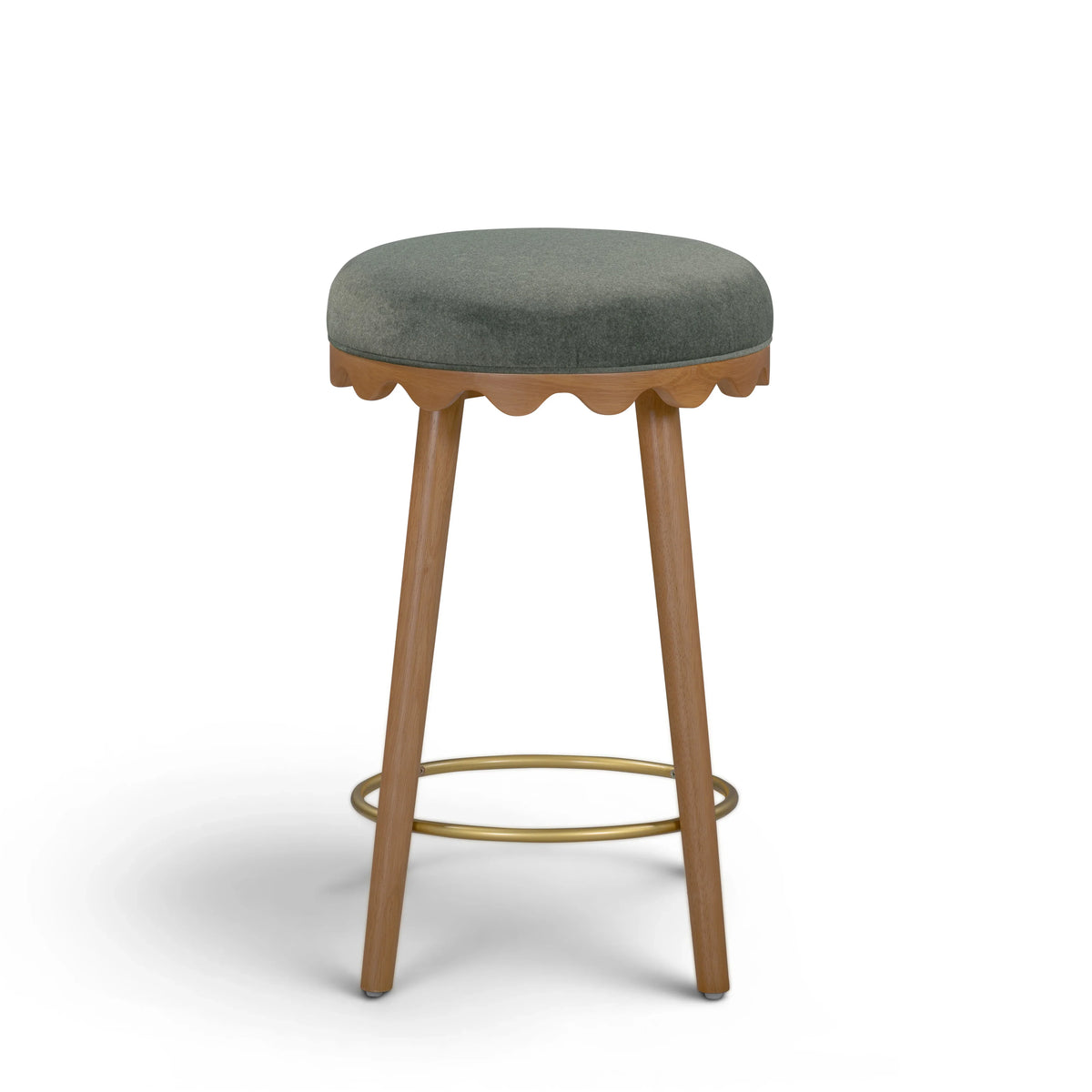 Oodle Performance Vegan Mohair Stool