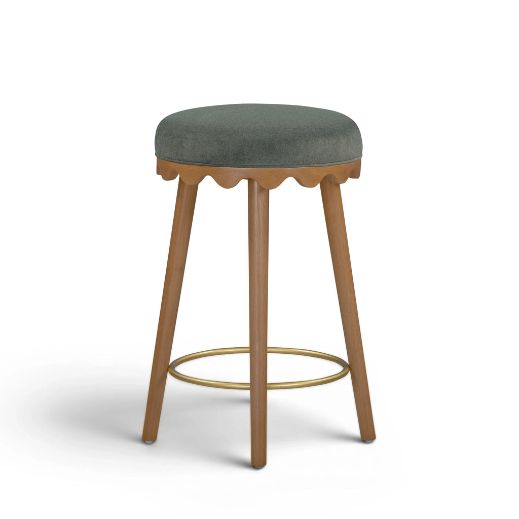 Oodle Performance Vegan Mohair Stool