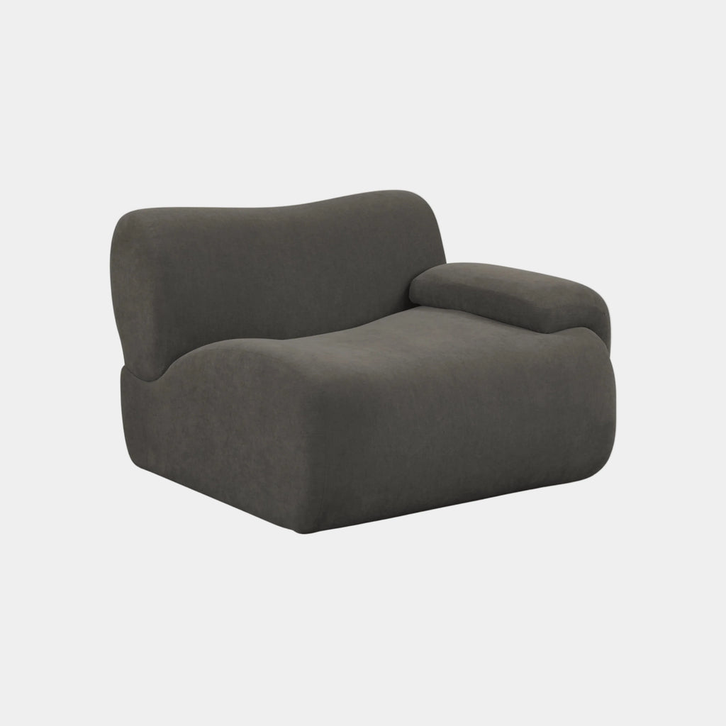 Zenith Contract-Grade Upcycled Fabric Corner Chair