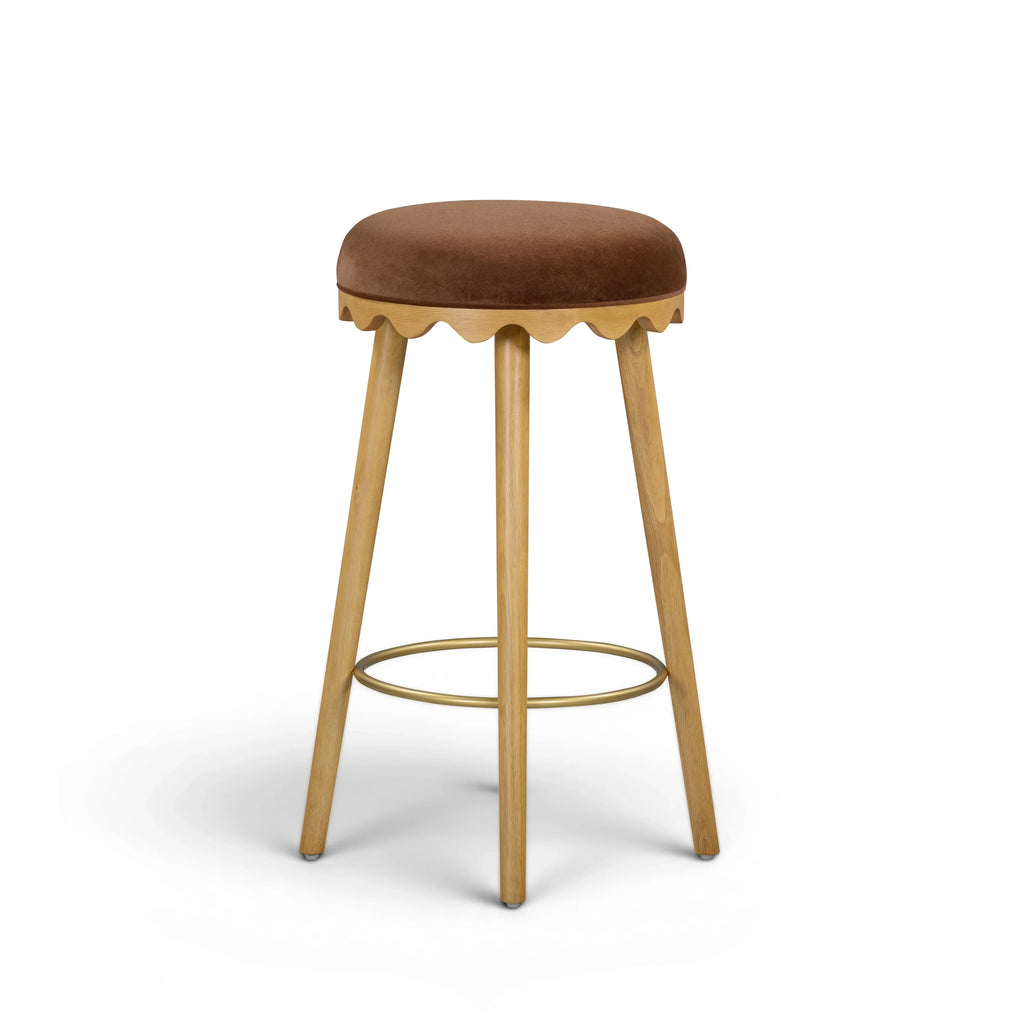 Oodle Performance Vegan Mohair Stool