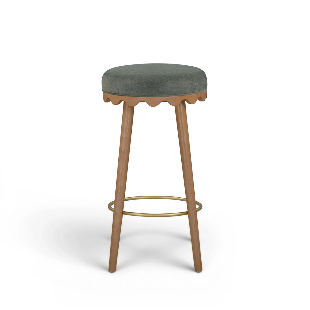 Oodle Performance Vegan Mohair Stool