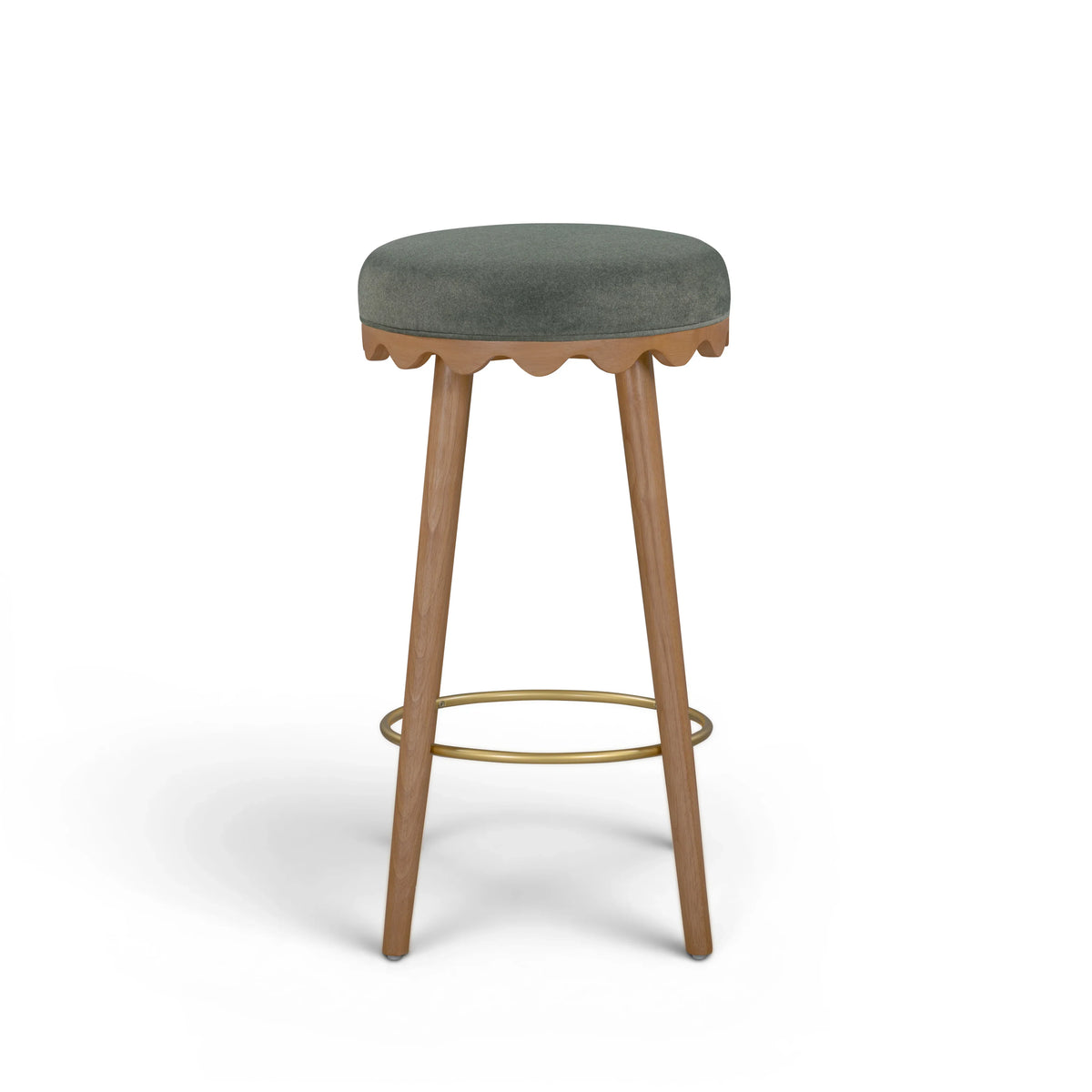 Oodle Performance Vegan Mohair Stool