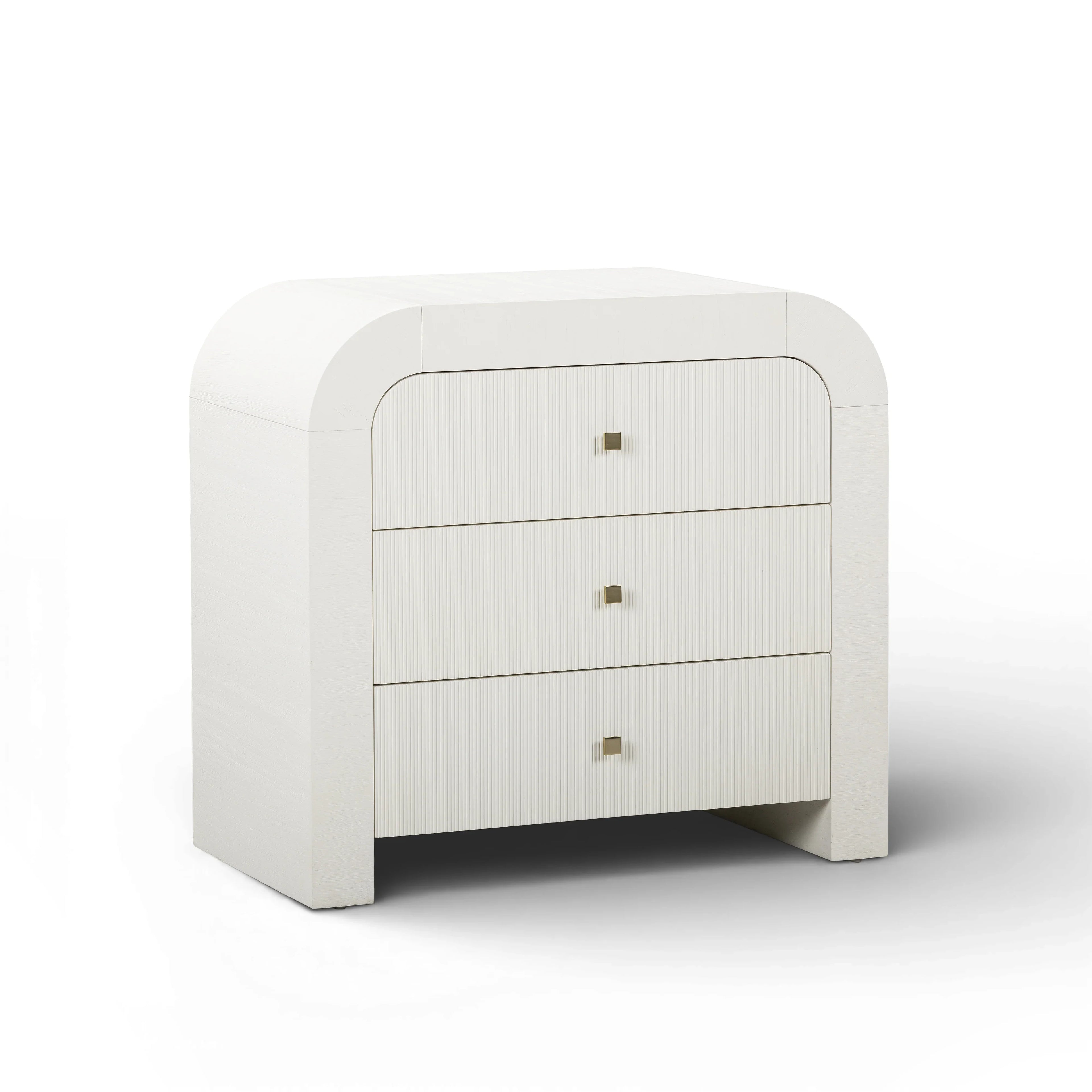 Hump 38" Arched 3-Drawer Bedside Chest