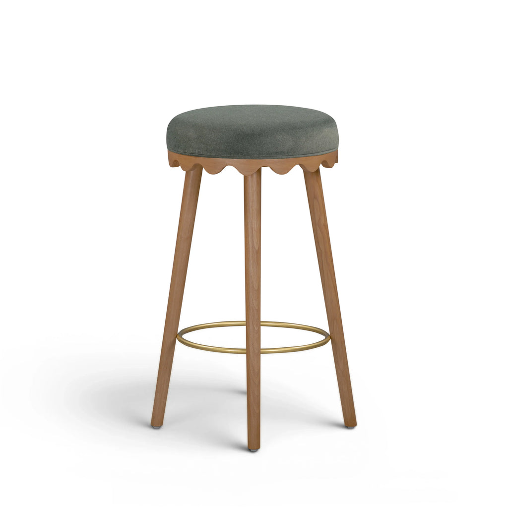 Oodle Performance Vegan Mohair Stool