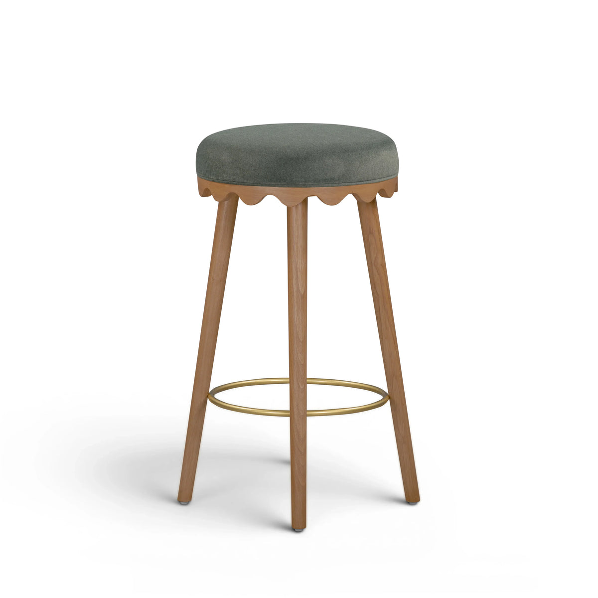 Oodle Performance Vegan Mohair Stool