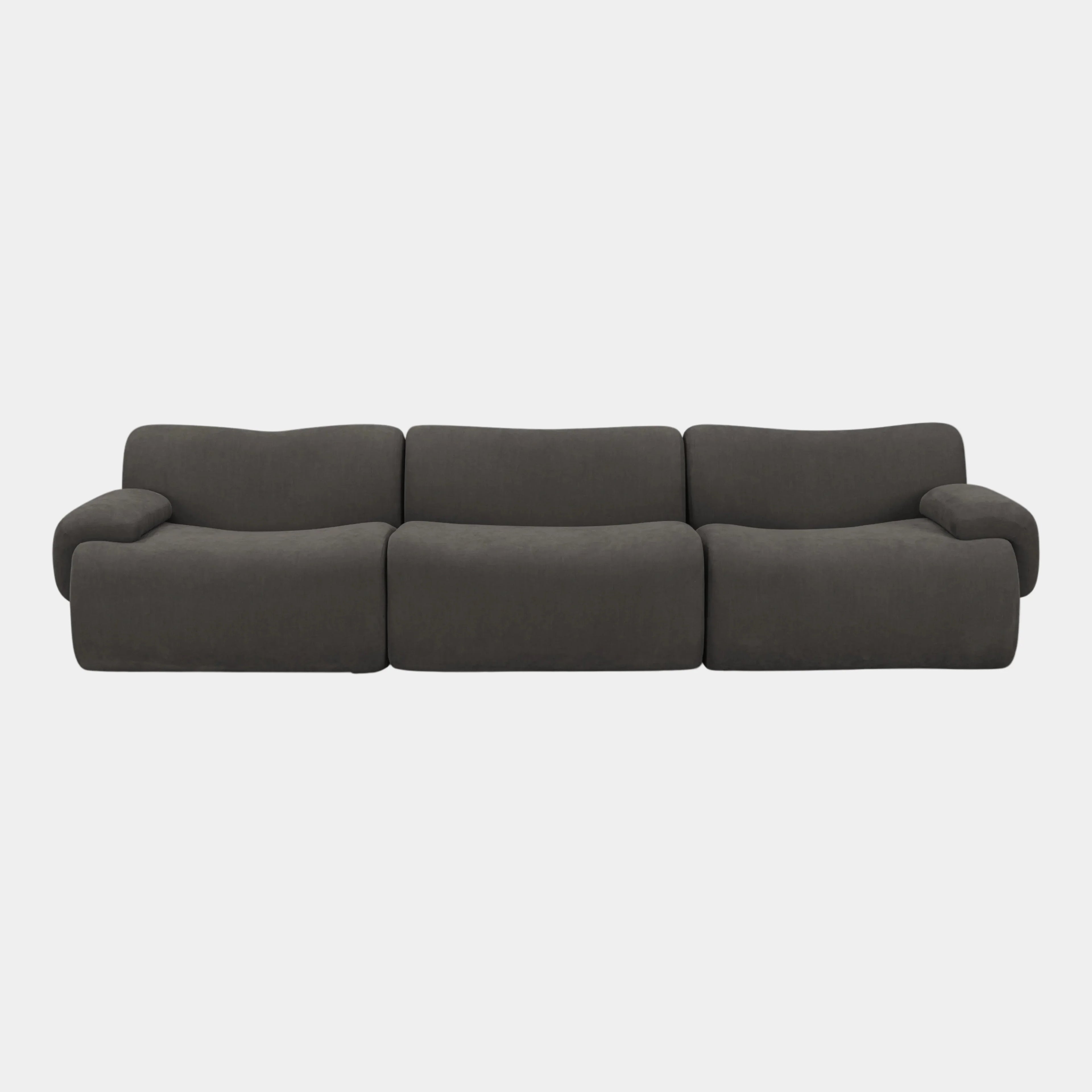 Zenith 116.5" Contract-Grade Upcycled Fabric Modular Sofa