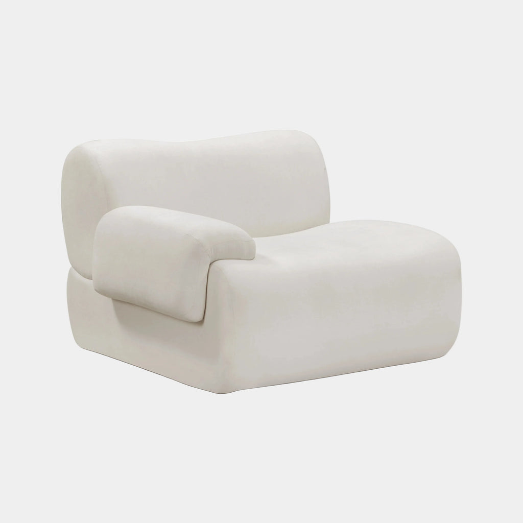 Zenith Contract-Grade Upcycled Fabric Corner Chair