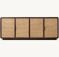 Santiago Cane 4-Door Sideboard