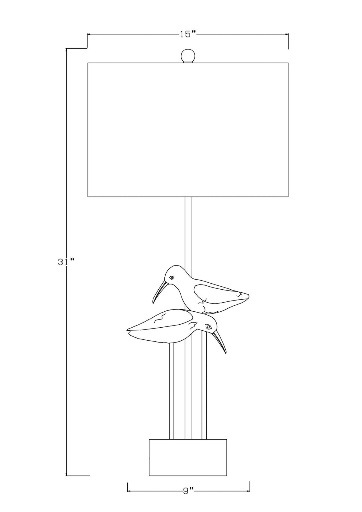 Seagull Accent Table Lamp