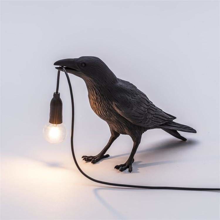 Bird Lamp Black