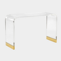 Waterfall Console with Gold Leaf
