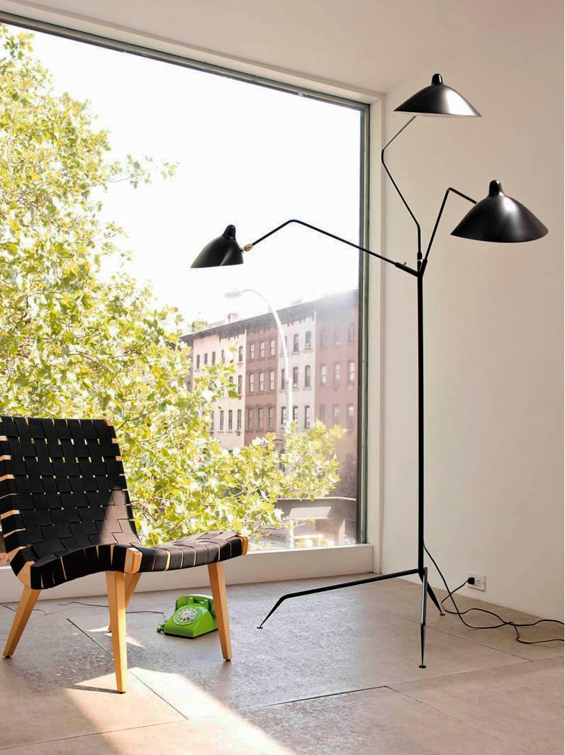 Serge Mouille Three-Arm Floor Lamp