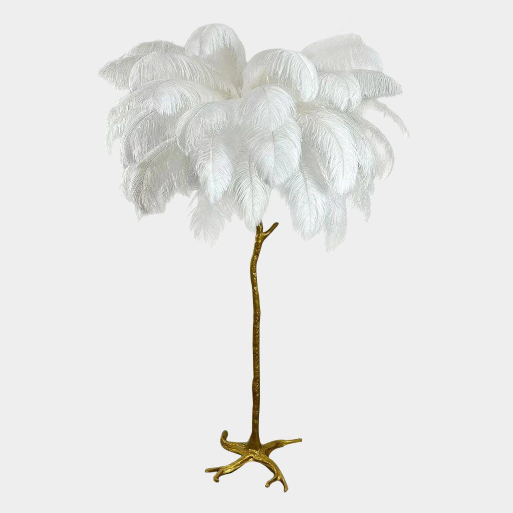 Ostrich Feather Floor Lamp