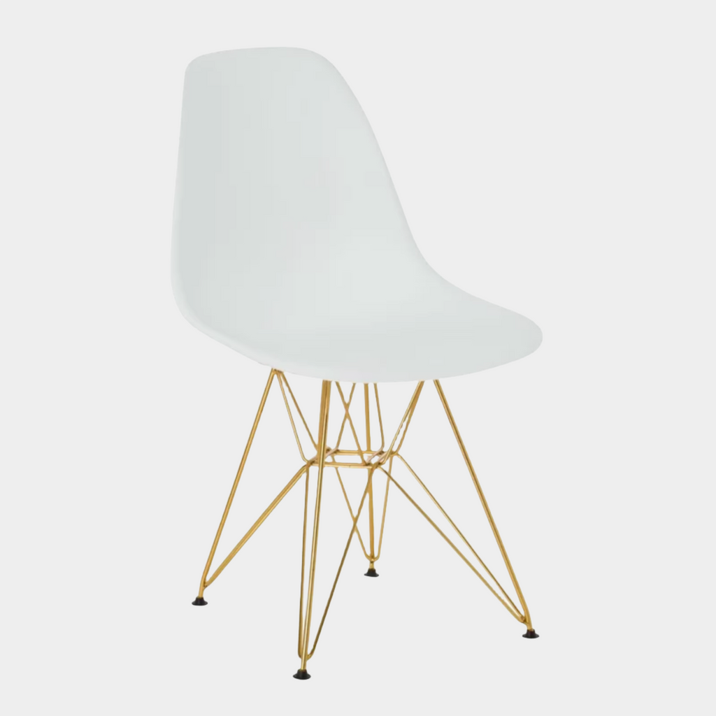 Eames Eiffel Dining Chair (Gold Legs)
